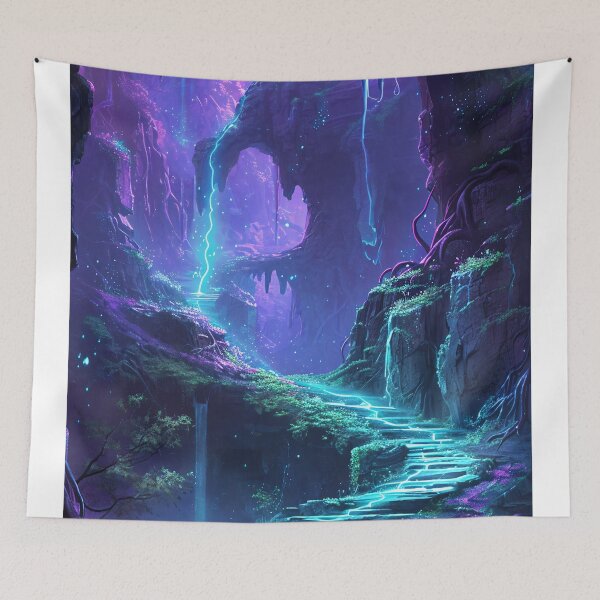 Item preview, Enchanted Neon Caverns designed and sold by oanaunciuleanu.