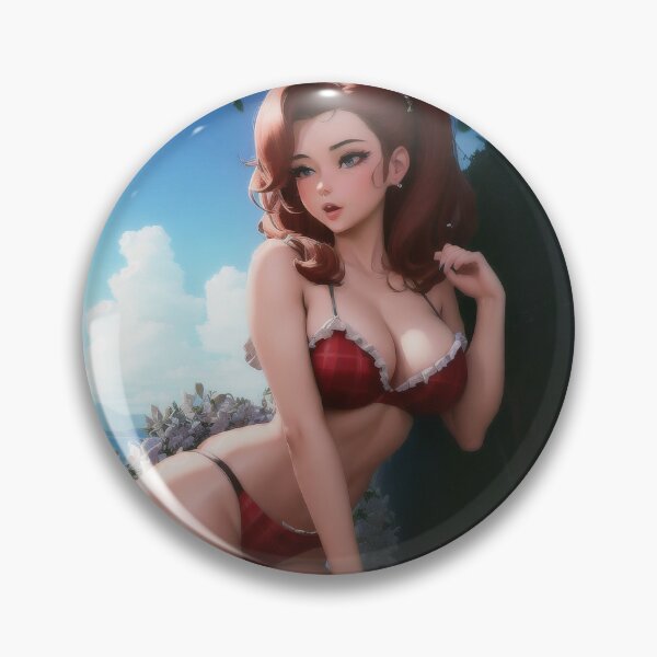 Item preview, Pin up Waifu Red Bikini #1 designed and sold by ForbiddenLines.
