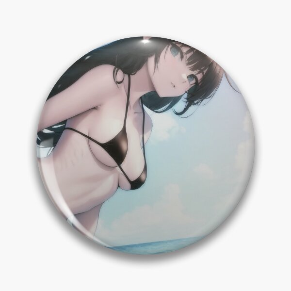 Item preview, Bikini Waifu gótico de pelo negro #3 designed and sold by ForbiddenLines.