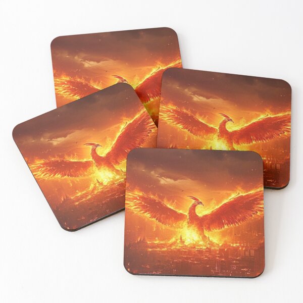 Item preview, Phoenix Rising, Mystical Bird Poster, Symbol of Rebirth designed and sold by IdeaSmith.