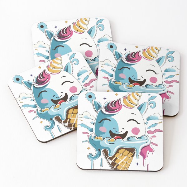 Item preview, Unicorn as ice cream in summer designed and sold by webinatic.