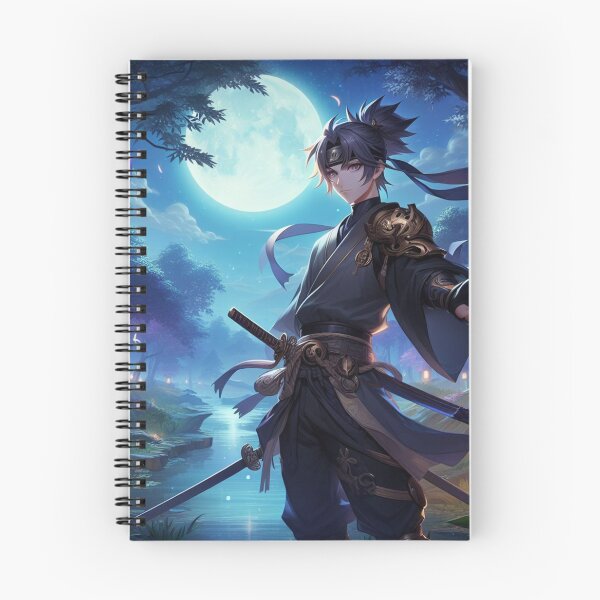 Item preview, Anime Ninja Warrior in the moonlight designed and sold by Mandyg28.