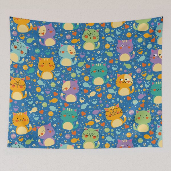 Item preview, Adorable cat doodles designed and sold by Tulip Creators .