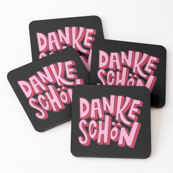 Item preview, Danke schon logo in pink lettering designed and sold by Palteeshop.