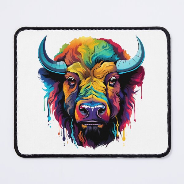 Item preview, Colorful Bison designed and sold by StickerStyleHub.