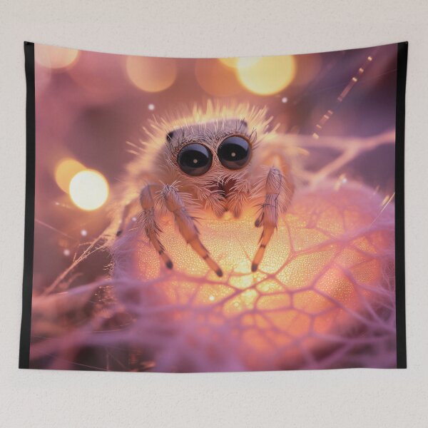 Item preview, Pretty little white spider and its heart designed and sold by Fantasyplus.