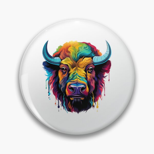 Item preview, Colorful Bison designed and sold by StickerStyleHub.