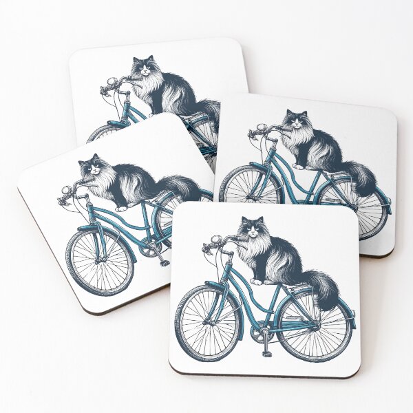Item preview, Ragdoll Cat On A Bicycle designed and sold by MerchBySabby.
