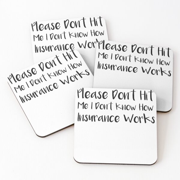 Item preview, Please Don't Hit Me I Don't Know How Car Insurance Works Funny Bumper designed and sold by SakuraPxl.