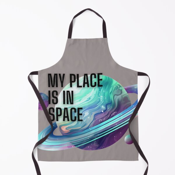 Item preview, drawing of a planet with an inscription My place is in space designed and sold by Vilemo.