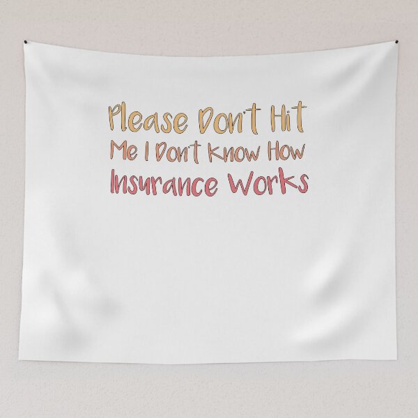 Item preview, Please Don't Hit Me I Don't Know How Car Insurance Works Funny Bumper designed and sold by SakuraPxl.