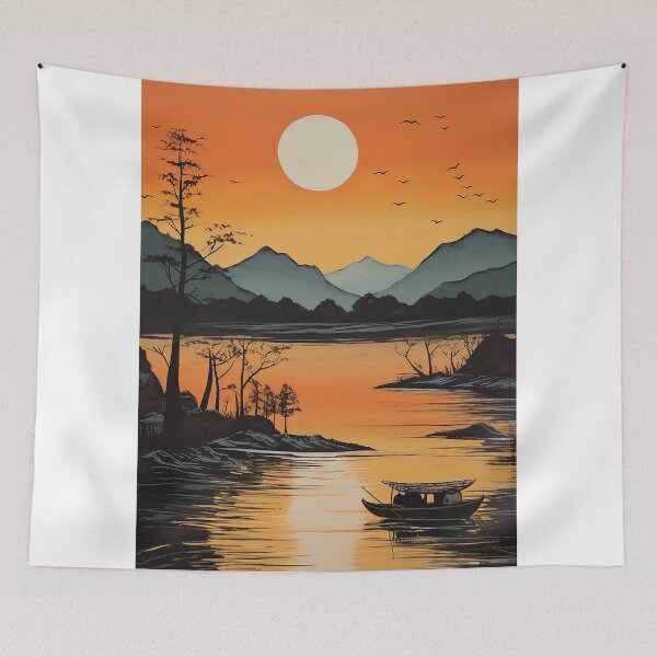 Item preview, Brahmaputra travel vintage colorful anime graphics designed and sold by wonderfulpark.
