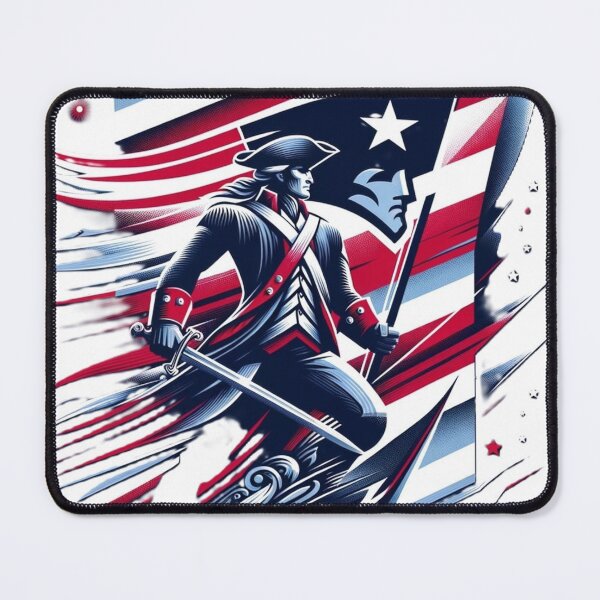 Artikelvorschau, Patriots-Fußball entworfen und verkauft von Brennan Artistry.