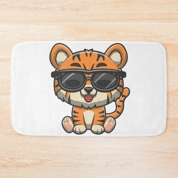 Item preview, Tiger with sunglasses designed and sold by StickerStyleHub.