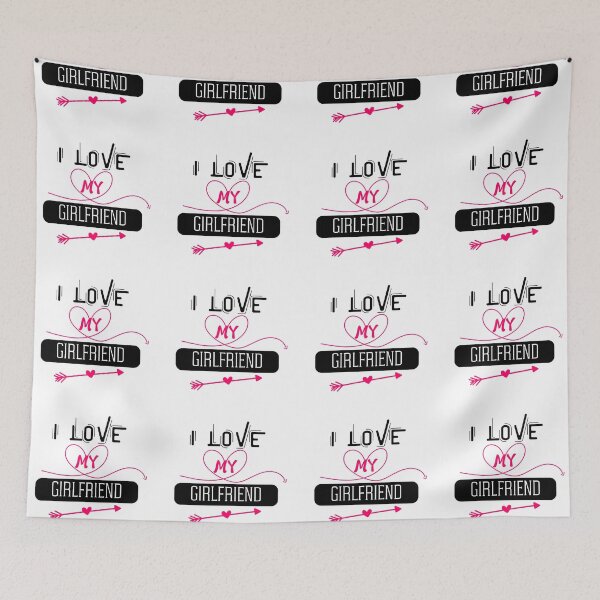 Item preview, Cherished Hearts Tee: 'I Love My Girlfriend' Signature Design designed and sold by mooonstyle.