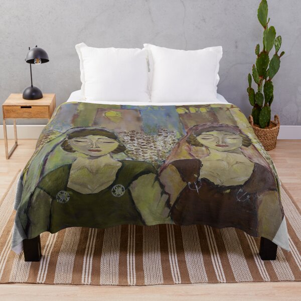 Item preview, Colorful Oriental Art Scene, Dreamy women with building background designed and sold by ArtBySamTah.