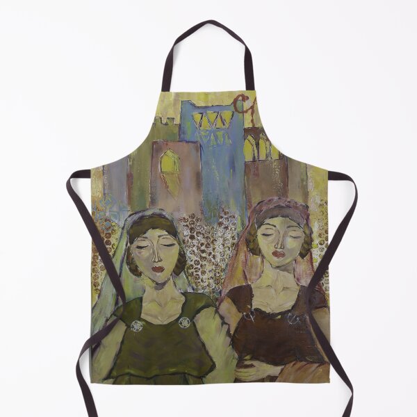 Item preview, Colorful Oriental Art Scene, Dreamy women with building background designed and sold by ArtBySamTah.