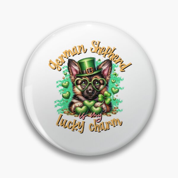 Item preview, Charming Pup: German Shepherd St. Paddy's Delight designed and sold by DigitalSociety-.