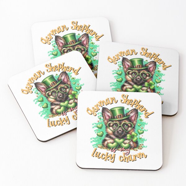 Item preview, Charming Pup: German Shepherd St. Paddy's Delight designed and sold by DigitalSociety-.