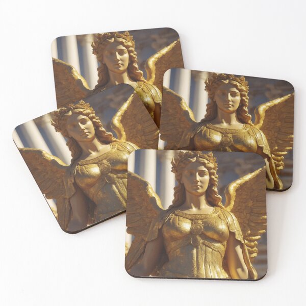 Item preview, Golden Female Angel Statue designed and sold by Bunmigraphics .