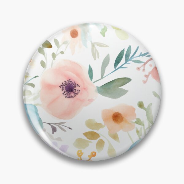 Item preview, Pastel Watercolor Flowers designed and sold by Hashola Designs.