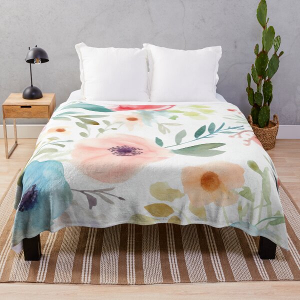 Item preview, Pastel Watercolor Flowers designed and sold by Hashola Designs.