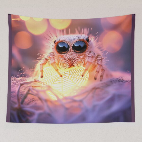 Item preview, Pretty little soft spider and its woven heart designed and sold by Fantasyplus.
