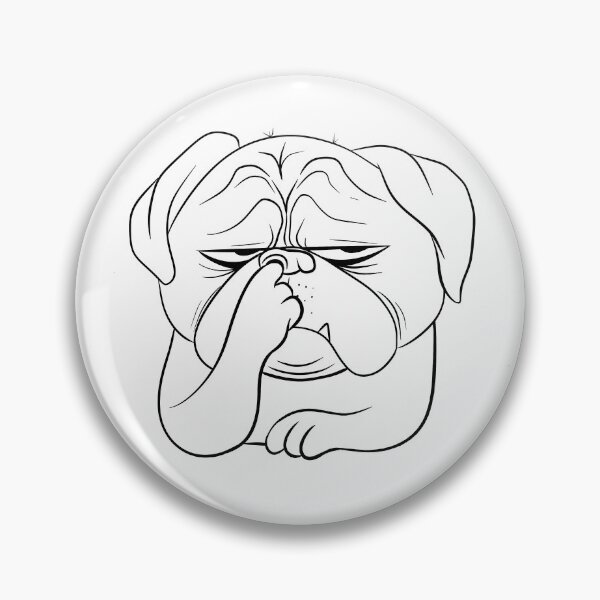 Item preview, bored pug designed and sold by KrustyKrafty.