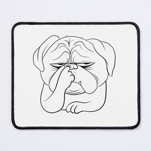 Item preview, bored pug designed and sold by KrustyKrafty.