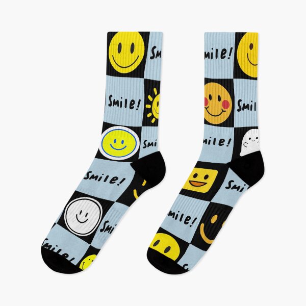 Item preview, smiley face, check pattern designed and sold by zzzozzo.