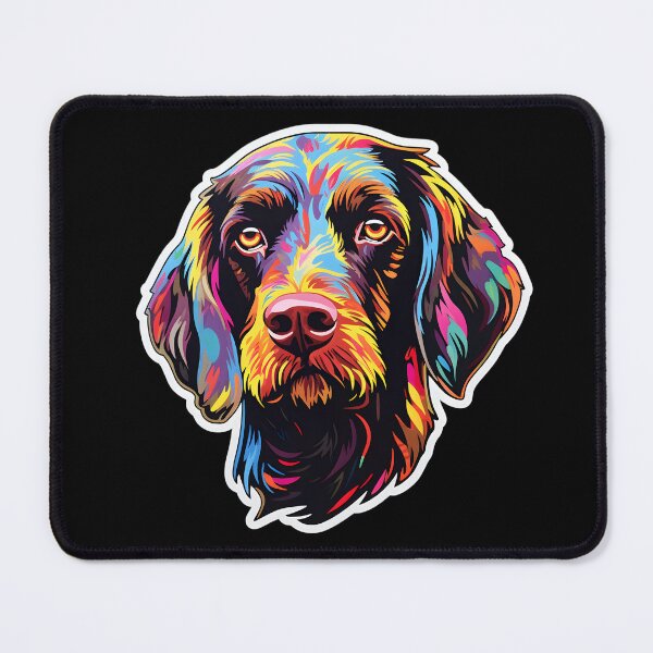 Item preview, German Wirehaired Pointer in WPAP style designed and sold by CUTEDOGGIEZ.