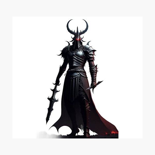 Item preview, Dark fantasy demonic knight designed and sold by Wxjtecki.