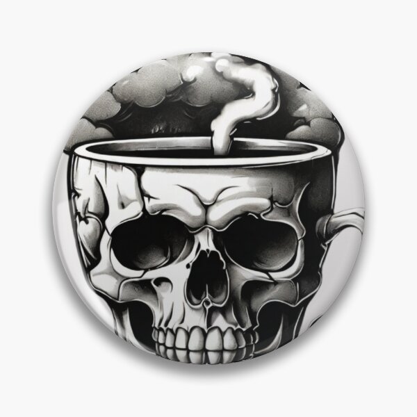 Item preview, skull coffee designed and sold by CountryVanilla.