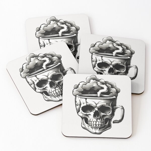 Item preview, skull coffee designed and sold by CountryVanilla.