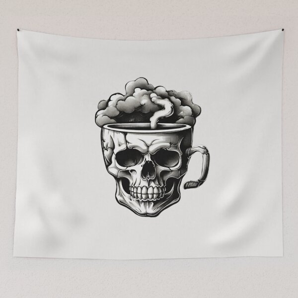Item preview, skull coffee designed and sold by CountryVanilla.