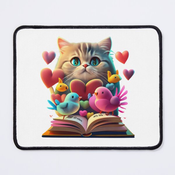 Item preview, Cat Romances Reading Hearts Cat With Heart Love Cat With Book Cute Cat Reading Book Funny Gifts For Cat Lovers Funny Gifts For Book Lovers Funny Gifts For Romances and Cat Lovers Book Girly designed and sold by MatthewViews.