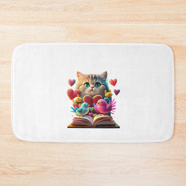Item preview, Cat Romances Reading Hearts Cat With Heart Love Cat With Book Cute Cat Reading Book Funny Gifts For Cat Lovers Funny Gifts For Book Lovers Funny Gifts For Romances and Cat Lovers Book Girly designed and sold by MatthewViews.