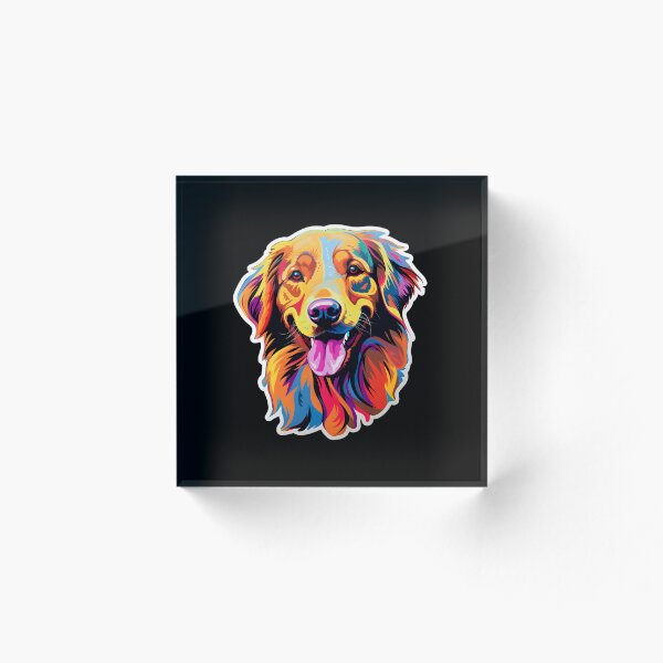 Item preview, Golden Retriever in WPAP style designed and sold by CUTEDOGGIEZ.