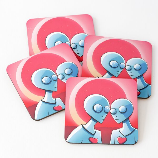 Item preview, Love Across the Cosmos: Valentine's Day Extraterrestrial Encounter VD03 designed and sold by HAYKA PRIME SHOP MARKET PLACE.
