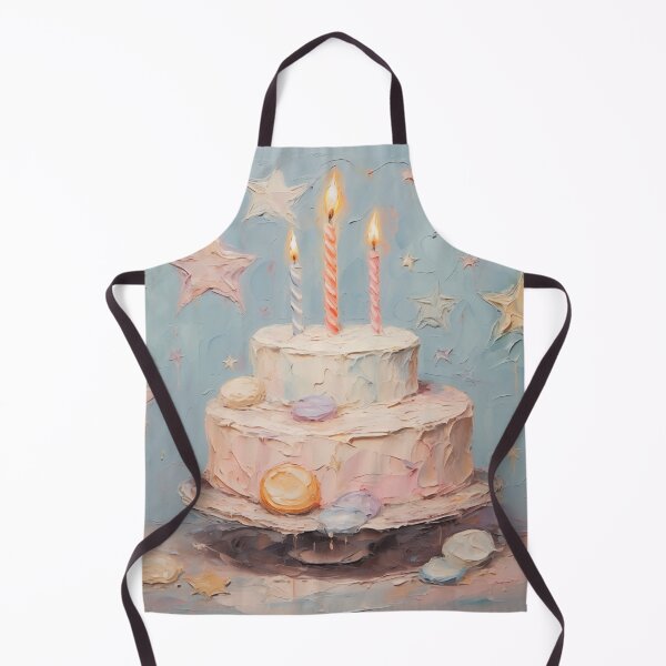 Item preview, 3rd Birthday/30th Birthday Impasto Style Cake designed and sold by PrincessaCharms.