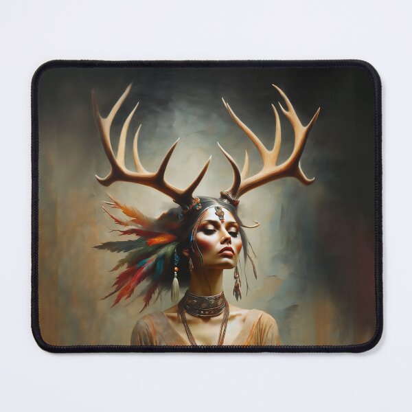 Item preview, SHAMAN, Indian, It's Time, deer , Freedom, moon designed and sold by CrisMor-Art.