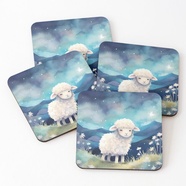 Item preview, Moonlit Meadow Sheep designed and sold by cute-animals99.