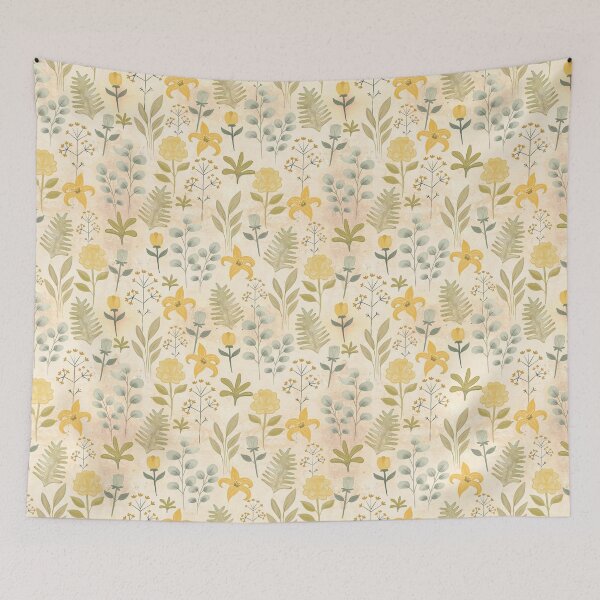 Item preview, Ancient watercolour lilies and greenery old map Background designed and sold by pholiumsigma_design.