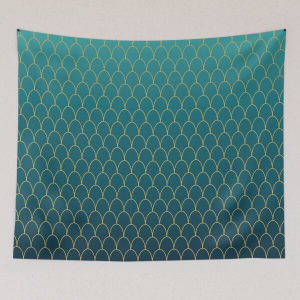 Item preview, Green Mermaid Pattern designed and sold by alessiazoe.