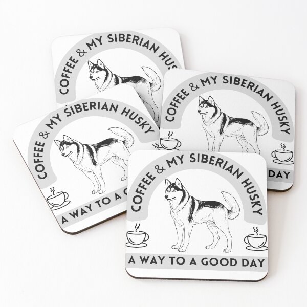 Item preview, Coffee and My Siberian Husky A Way To A Good Day designed and sold by SoulPaws.