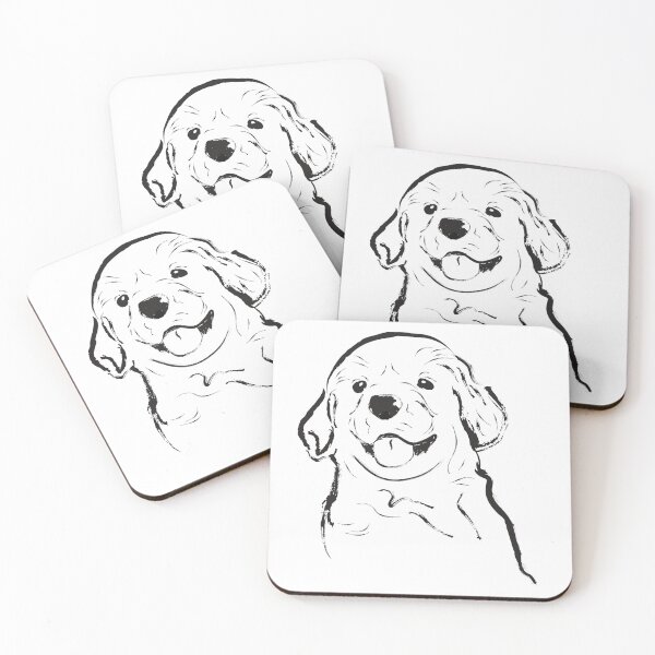 Item preview, Puppy cute simple lines art designed and sold by dobfstore.