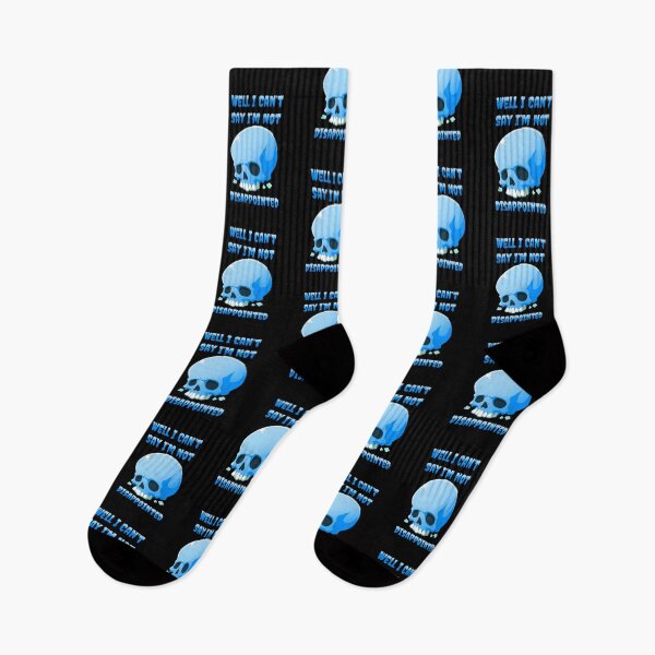 Item preview, Well I Can't Say I'm Not Disappointed Blue Skull Shirt Design by Zeesdesign on Redbubble designed and sold by ZEESDESIGN.