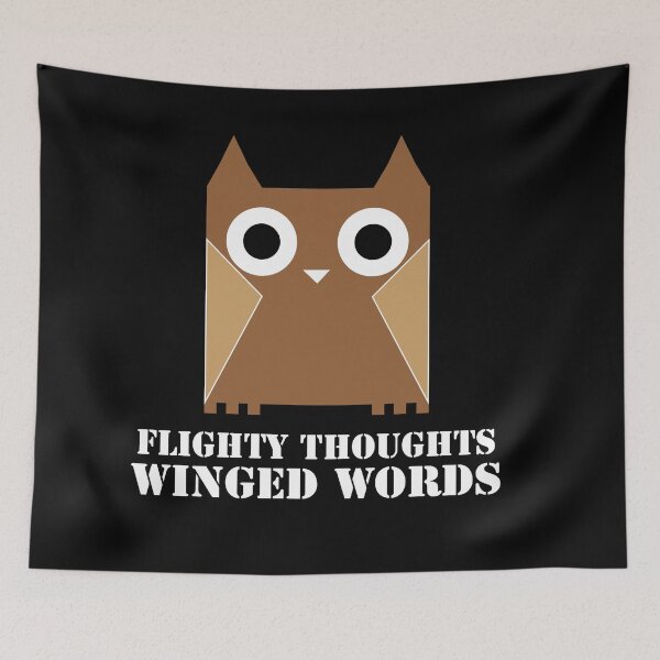 Item preview, Flighty Thoughts,, Winged Words designed and sold by Juliusz Żełudkowski.