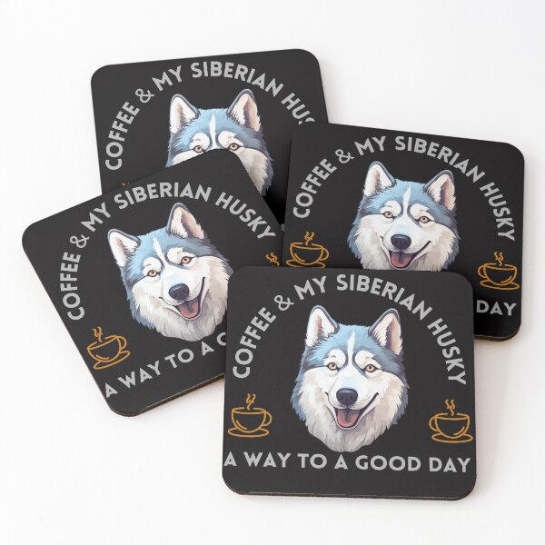 Item preview, Coffee and My Siberian Husky A Way To A Good Day designed and sold by SoulPaws.