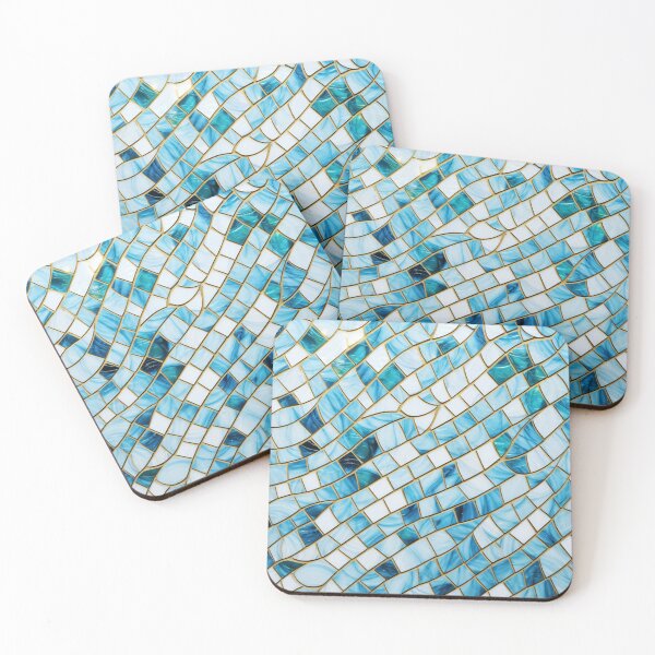 Item preview, White Blue Ceramic Tile designed and sold by GrinGalore.